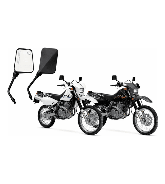 Espejos Retrovisores Moto Estilo Suzuky Dr 650 Hilo Diez 