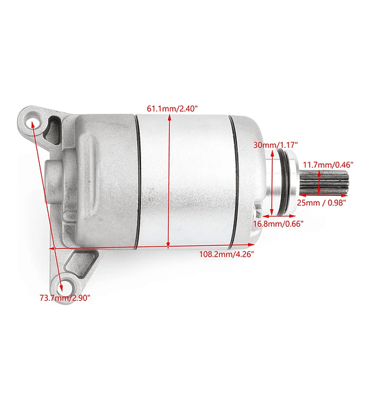 MOTOR DE PARTIDO CBF125 ORIGINAL PARTS
