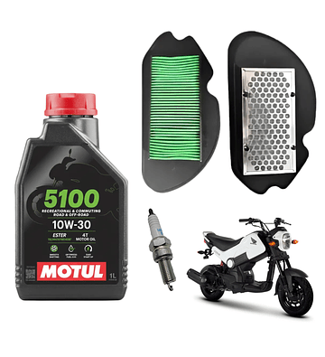 Kit Mantencion Honda Navi 110 (aceite+filtro+bujia)