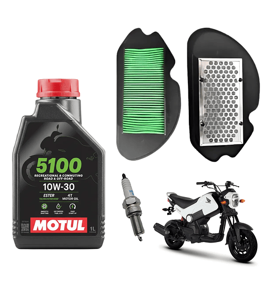 Kit Mantencion Honda Navi 110 (aceite+filtro+bujia)