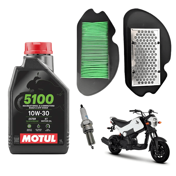 Kit Mantencion Honda Navi 110 (aceite+filtro+bujia)