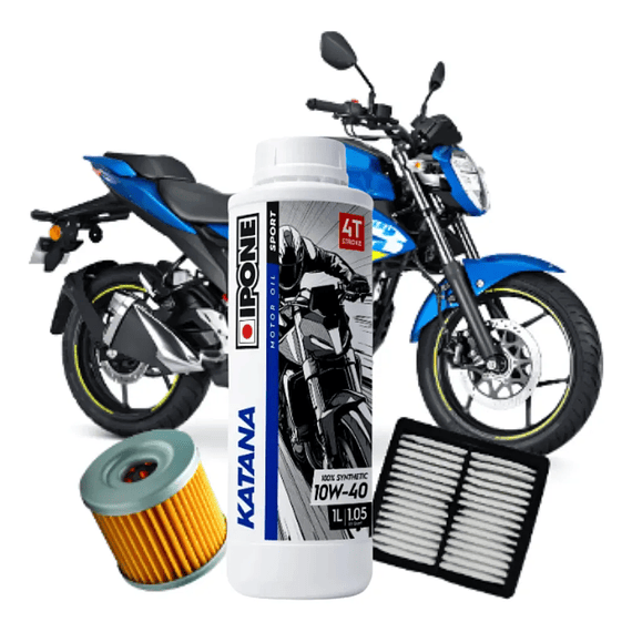 Kit Mantencion Ipone Full Sintetico Para Suzuki Gixxer 150
