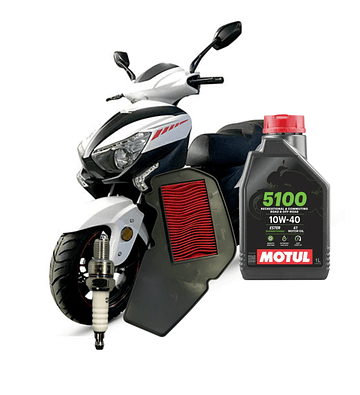 Kit Mantencion Scooter Matrix 150 motul 5100 10w40