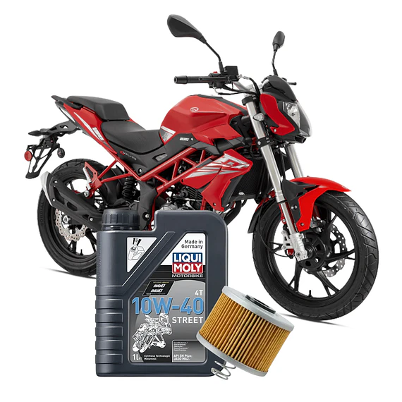 Kit De Mantención Benelli Tnt 150i 10w40 street + Filtro De Aceite 