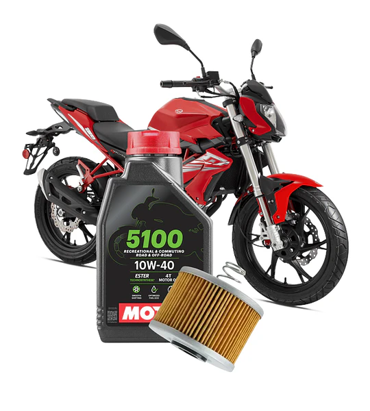 Kit De Mantención Benelli Tnt 150i 5100 10w40 + Filtro De Aceite 