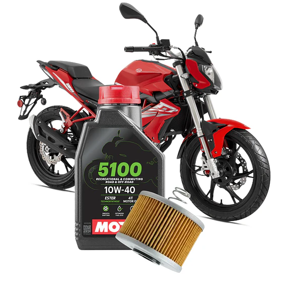 Kit De Mantención Benelli Tnt 150i 5100 10w40 + Filtro De Aceite 
