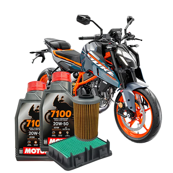 Kit Mantencion Ktm Duke/rc 200/250/390 Motul 7100 + Filtros