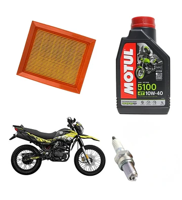 Kit Mantencion (filtro, Bujia, Aceite 5100) Moto Um Dsr 200