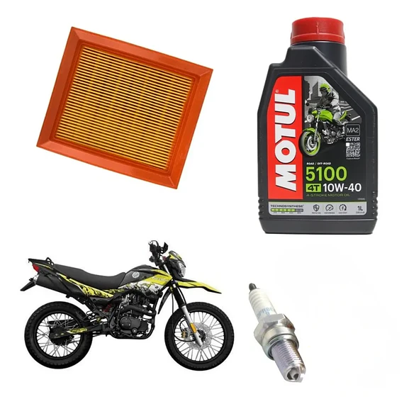 Kit Mantencion (filtro, Bujia, Aceite 5100) Moto Um Dsr 200