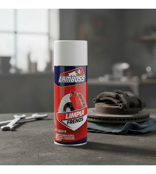 Limpia Frenos Lamboss Spray 450ml Desengrasante