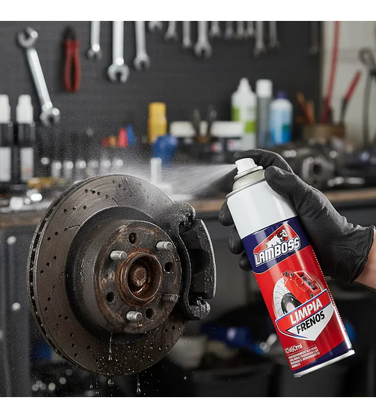 Limpia Frenos Lamboss Spray 450ml Desengrasante