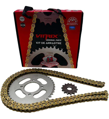 KIT TRANSMISION GN-125EN-125 1443 428H-140L VITRIX 