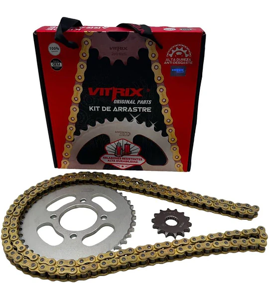 KIT TRANSMISION GN-125EN-125 1443 428H-140L VITRIX 