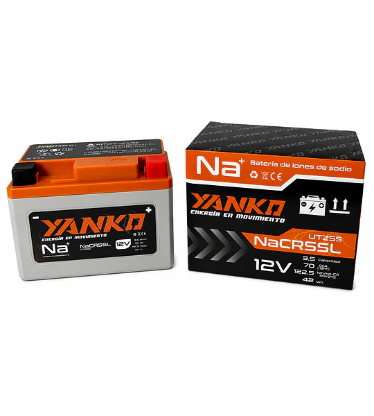 BATERIA SODIO Na CR5SL / YTZ5-S / YTX4L-BS R15 / NAVI 110 YANKO