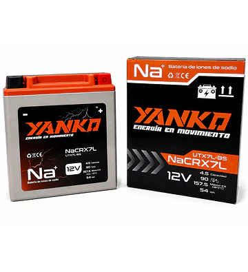 BATERIA SODIO Na CRX7L / YTX7L-BS CB190 / XR190 / DR160 / KA150 / NK150 / TR150S YANKO