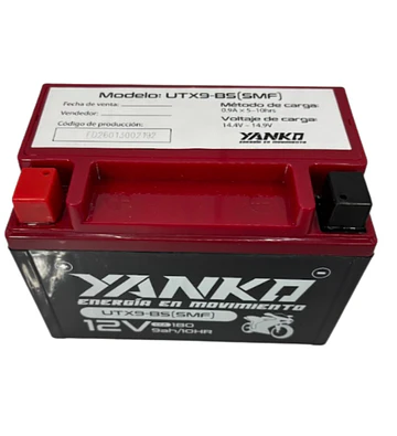BATERIA UTX9-BS / YTX9-BS PULSAR 200NS RS/ DOMINAR 250 400 / KTM 200 250 390 YANKO