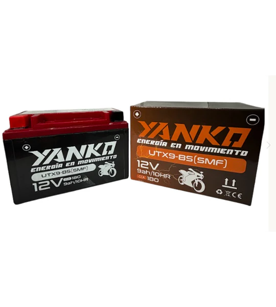 BATERIA UTX9-BS / YTX9-BS PULSAR 200NS RS/ DOMINAR 250 400 / KTM 200 250 390 YANKO