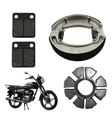 Pastillas Delanteras Y Balatas + Damper Sbr 150