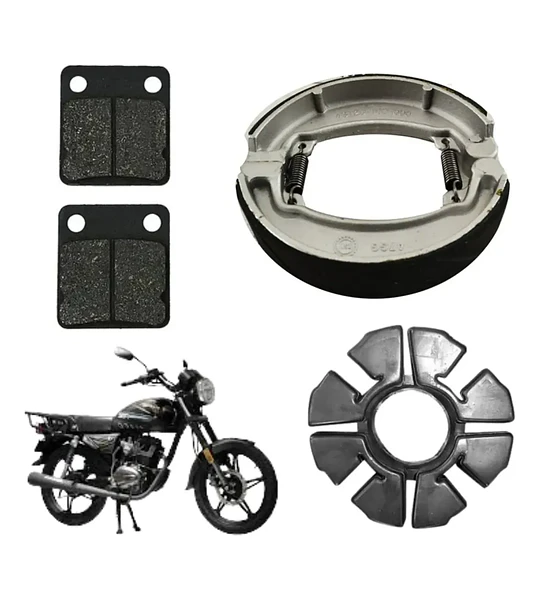 Pastillas Delanteras Y Balatas + Damper Sbr 150