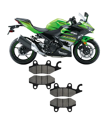 Pastillas Delanteras + Traseras Kawasaki Ninja 400