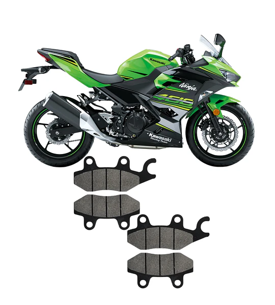 Pastillas Delanteras + Traseras Kawasaki Ninja 400