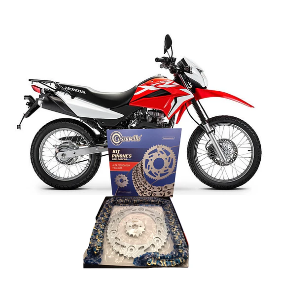 KIT TRANSMISION XR190 DORADA MARCA: CASSARELLA