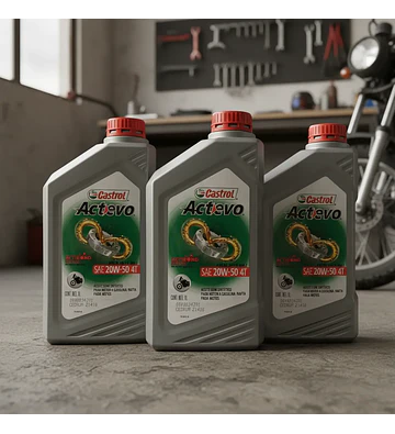 Aceite Para Motor Castrol Semi-sintético 20w-50 Para Moto 3l