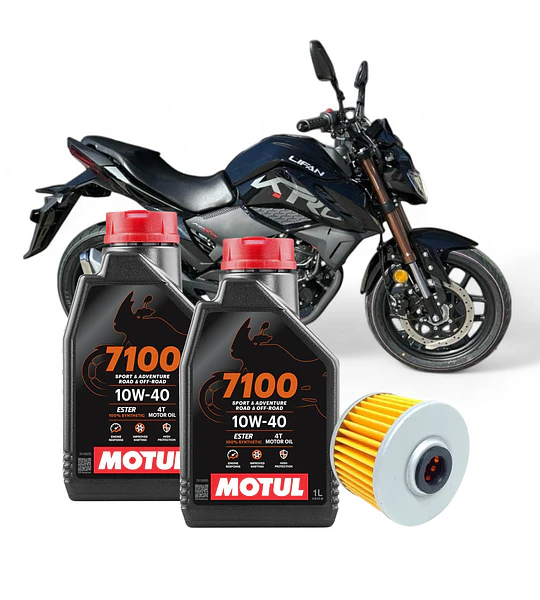 Kit Mantencion Moto Lifan Kpt/kpr/kps 200 7100 10w40 2L + Filtro 