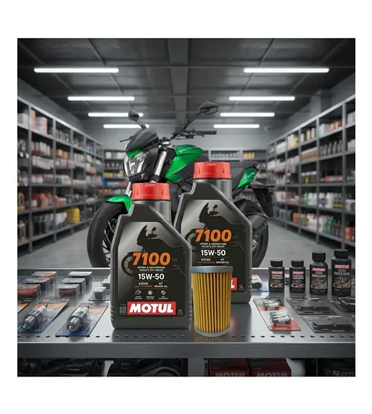 Kit De Mantencion Motul15w50 Full Sintetico Dominar 400