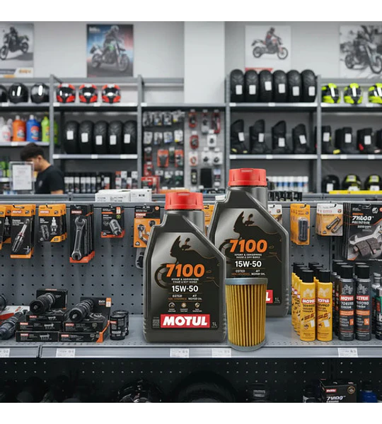 Kit De Mantencion Motul15w50 Full Sintetico Dominar 400