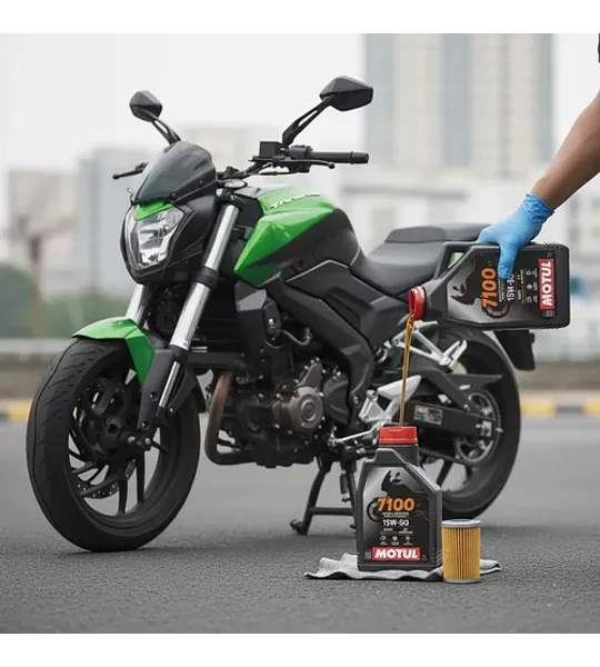Kit De Mantencion Motul15w50 Full Sintetico Dominar 400