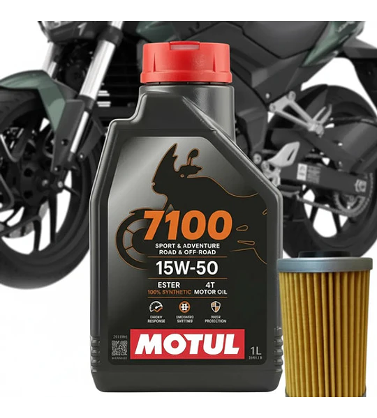 Kit De Mantencion Motul15w50 Full Sintetico Dominar 400