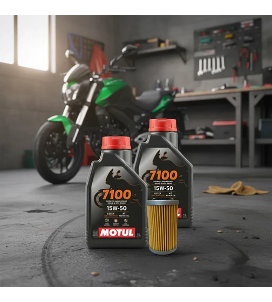Kit De Mantencion Motul15w50 Full Sintetico Dominar 400