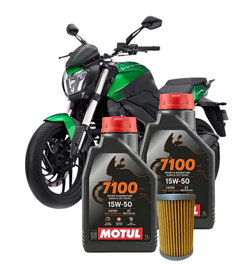 Kit De Mantencion Motul15w50 Full Sintetico Dominar 400