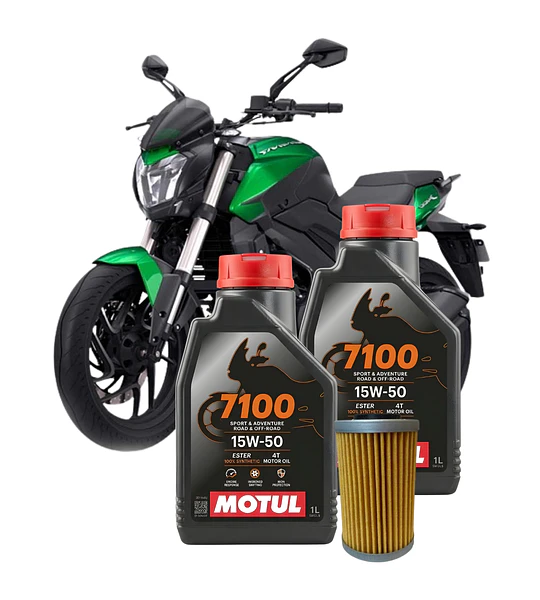 Kit De Mantencion Motul15w50 Full Sintetico Dominar 400