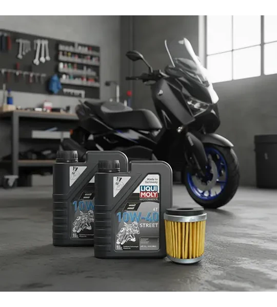 Kit Mantencion Para Moto Yamaha Xmax 300 / 2l + Filtro 