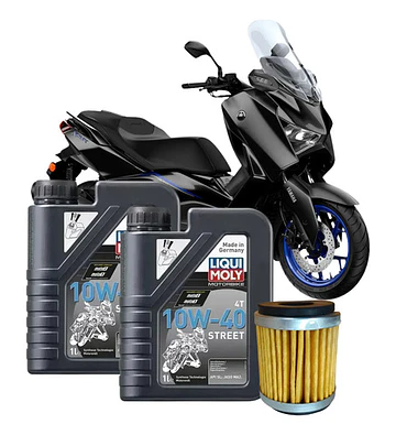 Kit Mantencion Para Moto Yamaha Xmax 300 / 2l + Filtro 