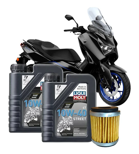 Kit Mantencion Para Moto Yamaha Xmax 300 / 2l + Filtro 