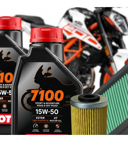 Kit Mantención Motul 15w50 Full Ktm Duke 200/250/390
