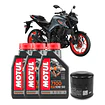 Kit De Mantención 10w50 Sintético Motul 3l Mt03 + Filtro