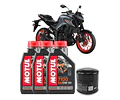 Kit De Mantención 10w50 Sintético Motul 3l Mt03 + Filtro