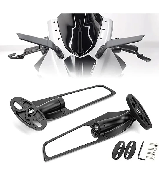 Set De Espejos Alerón Para Carenado De Motos Deportivas