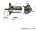Motor Arranque Partida Yamaha Fzn, Fz 2.0 (2010-2022)