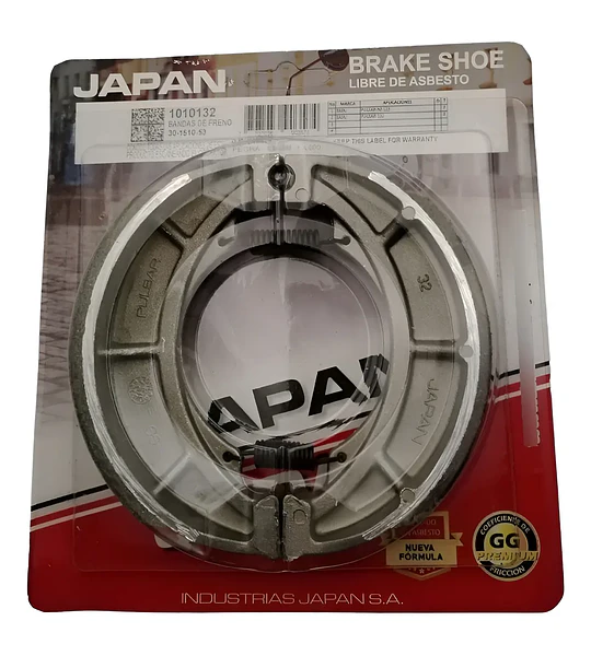 Balatas O Banda De Freno Para Bajaj Pulsar 125 135 180 Japan