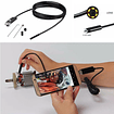 Endoscopio de inspección a prueba de agua y aceite de 1 metro para diagnóstico de automóviles y motocicletas, sonda de endoscopio industrial