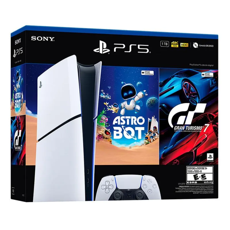 Ps5 Slim + astro bot / gran turismo 1