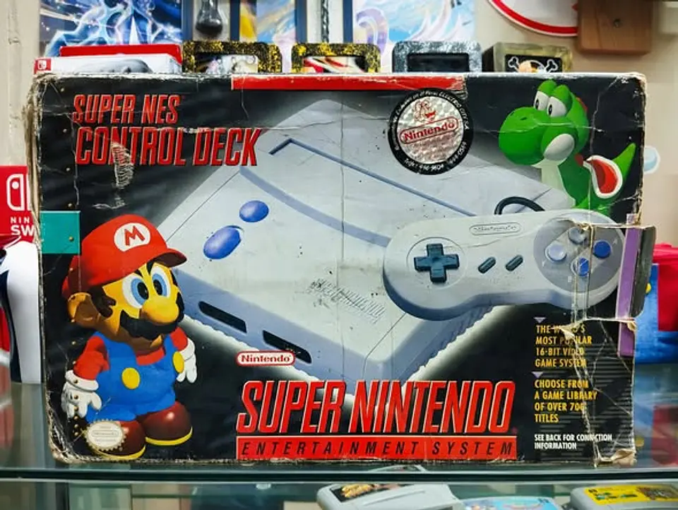 Super Nes control deck en caja 1