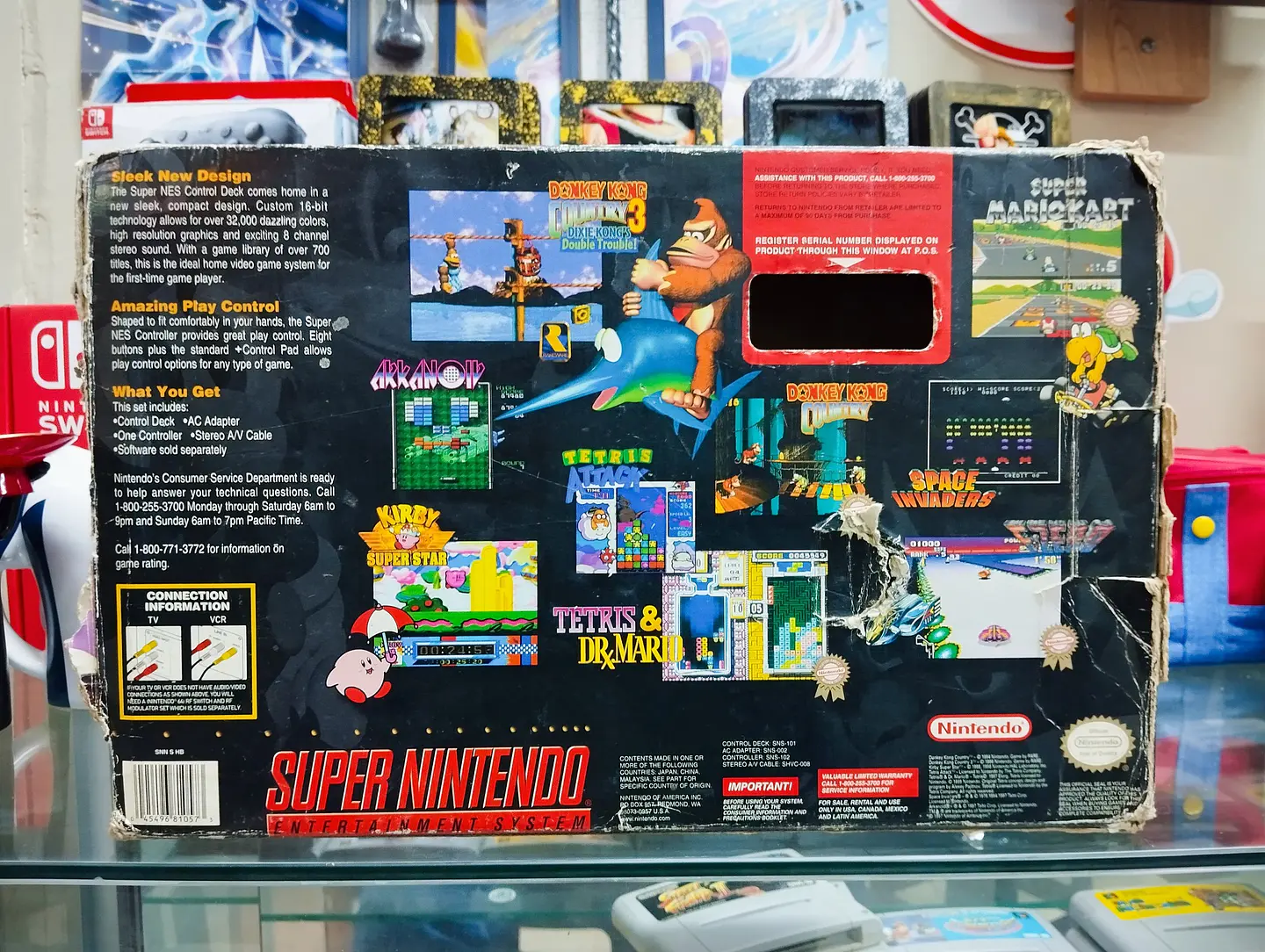 Super Nes control deck en caja 3