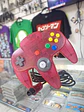 Mando N64 clear red - Miniatura 1