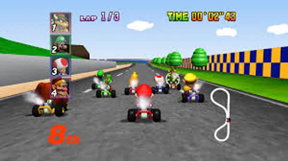 Mario kart 64 en caja 2